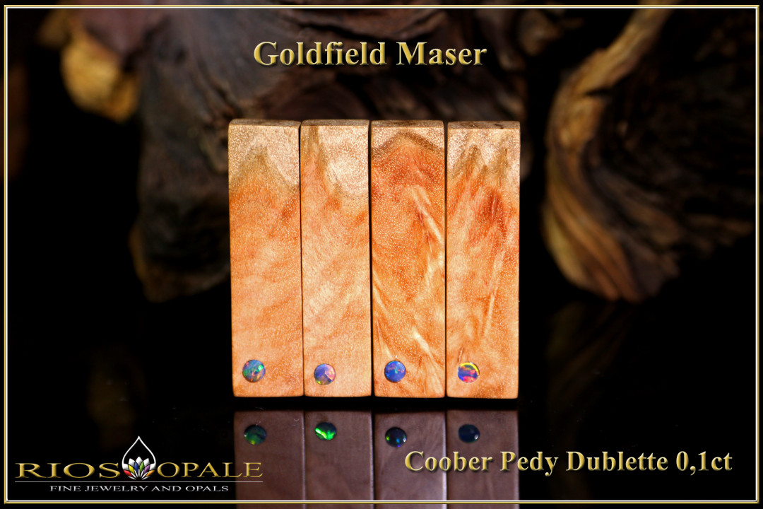 1 pcs. Goldfield Burl - Coober Pedy Opal Doublet Pendant